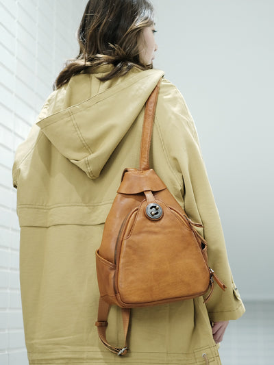 Bolso de Cuero Retro con Gran Capacidad para Hombro - Image 4