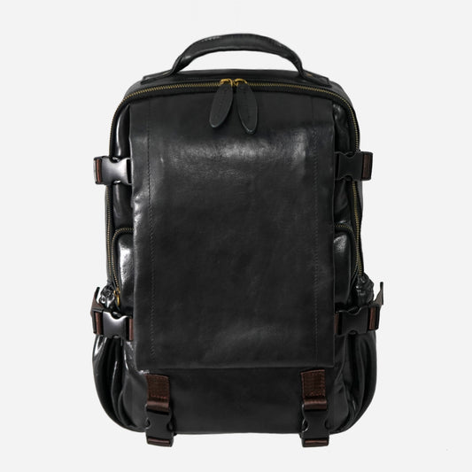 Mochila de Cuero Artesanal para Negocios - Estilo Profesional Masculino