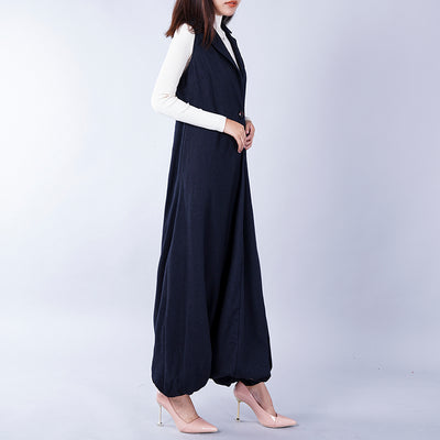 Mono Overol de Lana Talla Grande Suelto Estilo Tweed - Image 7