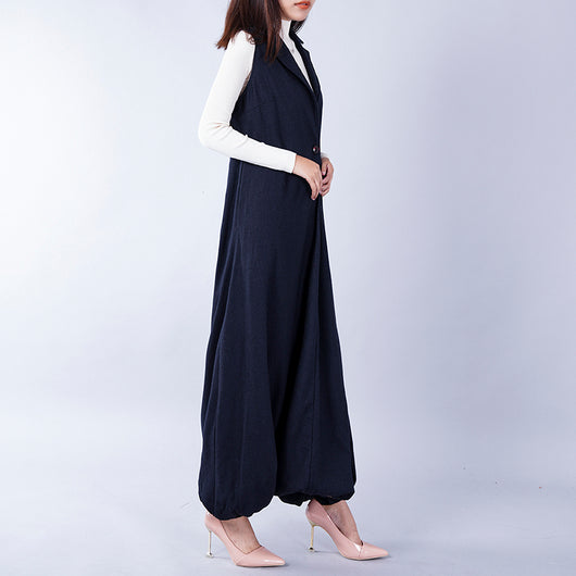 Mono Overol de Lana Talla Grande Suelto Estilo Tweed - Image 7