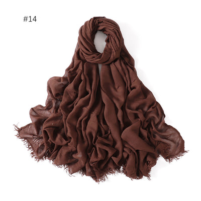 Pashmina Modal Fina Transpirable - Chal Ligero Monocromático para Mujer - Image 19