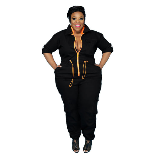 Jumpsuit Tallas Grandes con Cintura Ajustable y Mangas Largas - Image 17