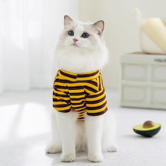Ropa Ligera a Rayas para Mascotas - Gatos y Perros Pequeños - Image 3