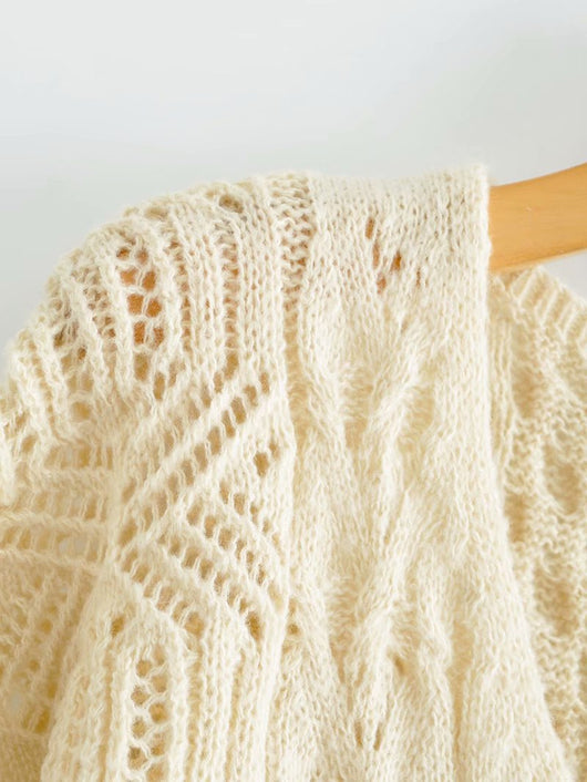 Suéter Calado Otoño Suelto para Mujer Casual - Image 21