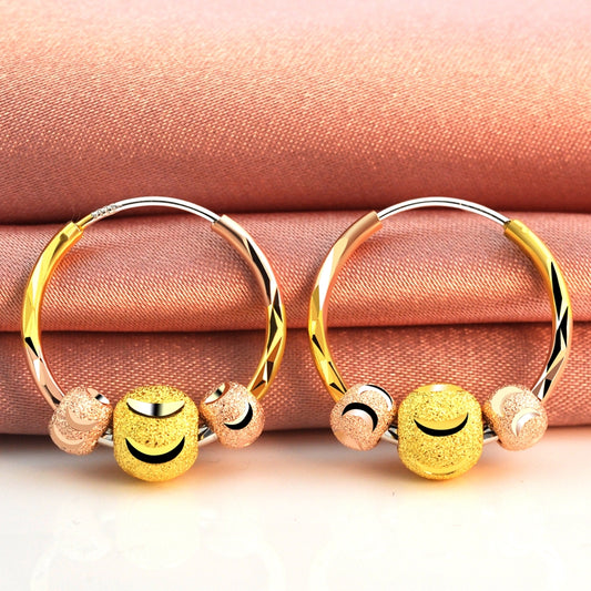 Aretes de Plata 925 con Baño de Oro 18k para Mujer
