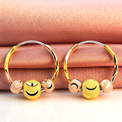 Aretes de Plata 925 con Baño de Oro 18k para Mujer