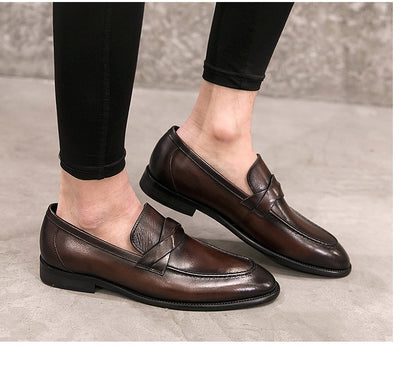 Zapatos de Cuero Británico sin Cordones - Comodidad Casual - Image 12