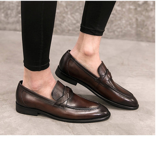 Zapatos de Cuero Británico sin Cordones - Comodidad Casual - Image 12