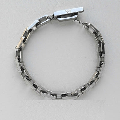 Pulseras y Collares de Acero 316L con Diseño Cuadrado para Hombre y Mujer - Image 7
