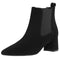 Botas de Cuero para Mujer con Tacón Grueso Medio