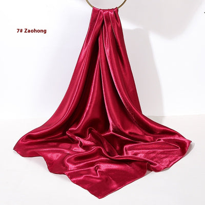 Pañuelo de Seda Artificial 90cm Satinado Brillante - Elegancia Pura - Image 10