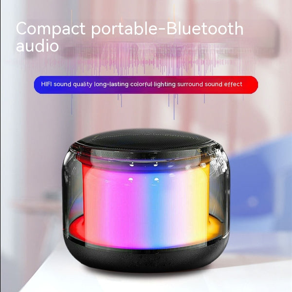 Parlante Bluetooth Compacto con Acabado Vitrificado