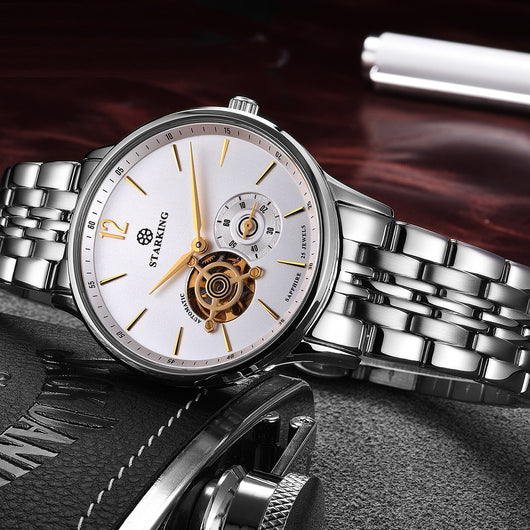 Reloj Mecánico Automático Profesional Hueco Tres Agujas Resistente al Agua para Hombre - Image 5