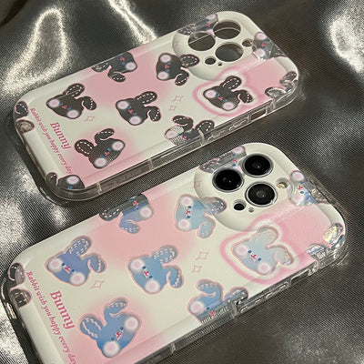 Funda para Celular Conejo Degradado con Efecto Láser