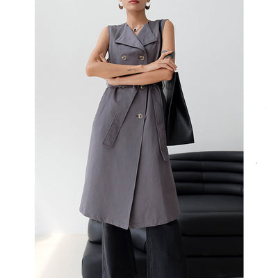 Cardigan Cortavientos Estilo Coreano Dos Piezas Mujer - Image 9