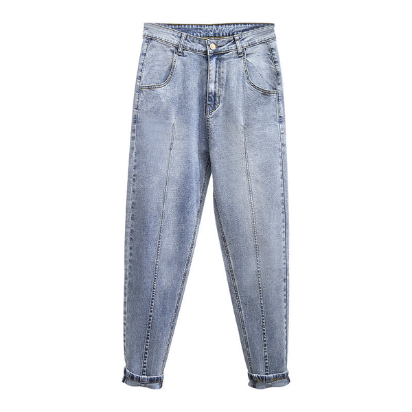Pantalones Harem de Mezclilla Suelta para Mujer Talla Grande - Primavera Verano - Image 3