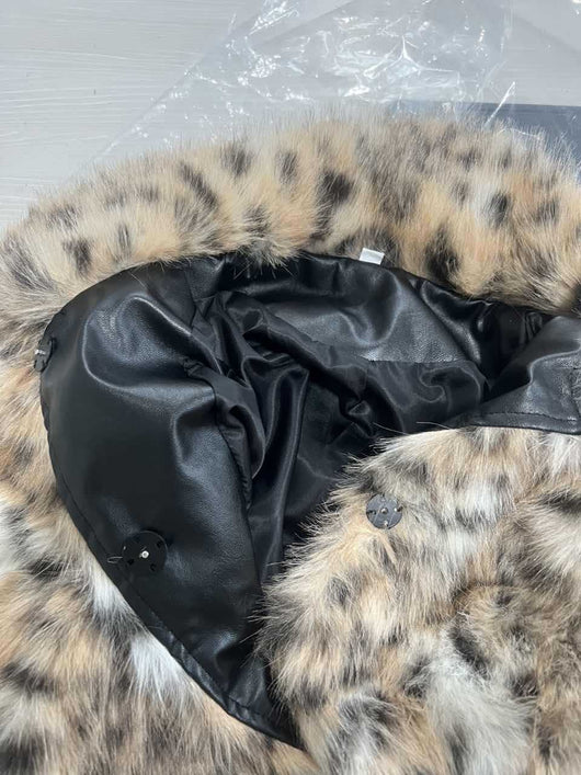 Abrigo Casual Estampado Leopardo con Cuello para Mujer - Image 11