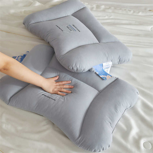 Almohada Alta de Algodón Lavable con Protección Antibacteriana - Image 4