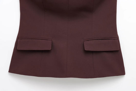 Top Strapless Liso Sin Tirantes - Image 15