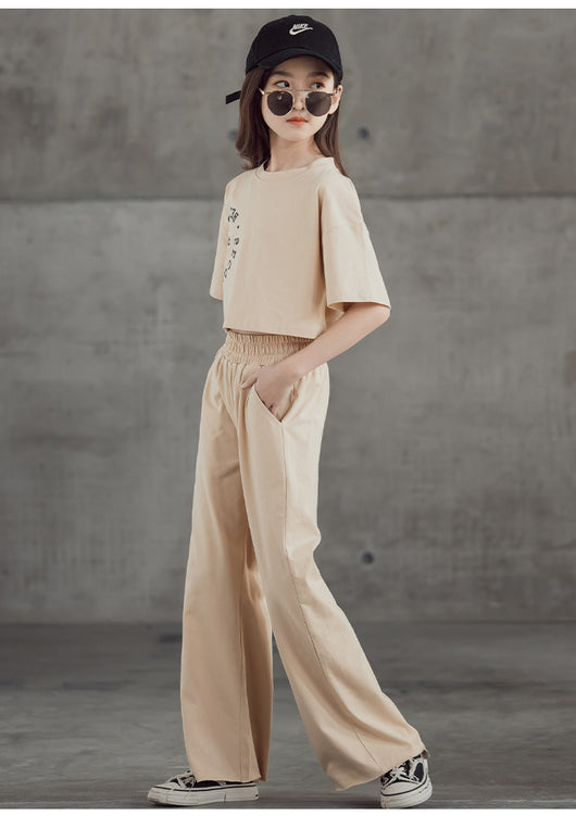 Conjunto Estampado: Camiseta Manga Corta + Pantalón Ancho Pierna Recta - Image 50