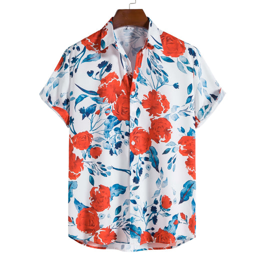 Camisa Casual de Solapa con Estampado Floral - Image 7