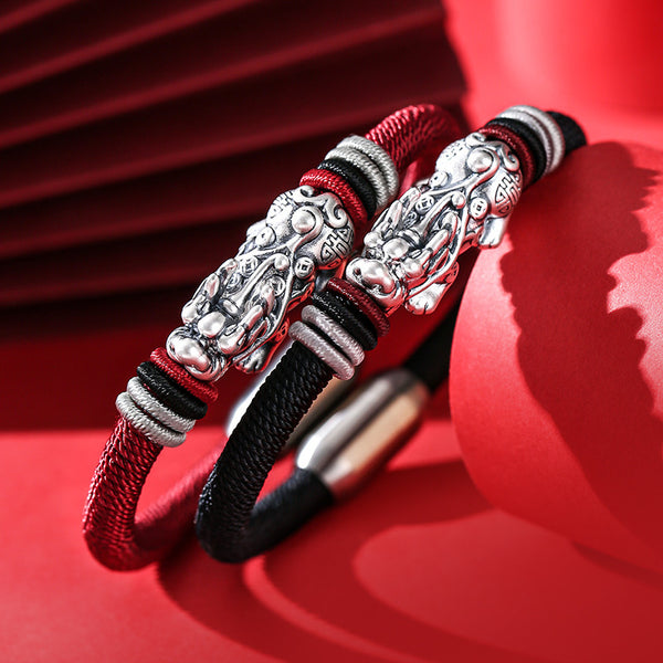 Pulsera Nudo Diamante Brave en Plata Pura 99