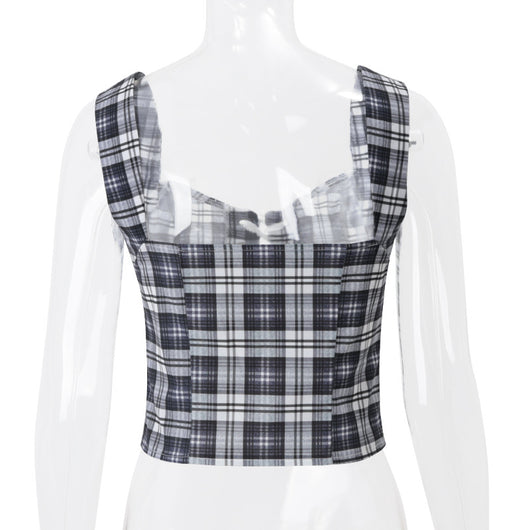 Blusa de Tirantes Vintage Rayas Americanas - Diseño Elegante y Temperamental - Image 14