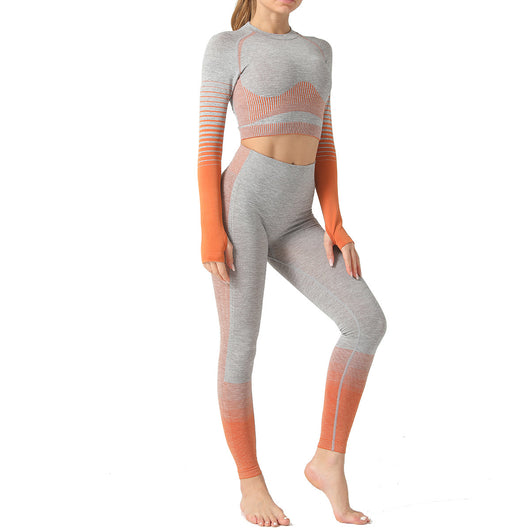 Conjunto de Yoga sin Costuras Europeo y Americano - Image 31