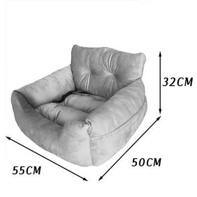 Cama Sofá Nido para Mascotas con Diseño Rayado - Image 10