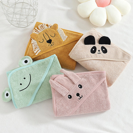 Toalla de Baño Infantil Acolchada con Capucha - Algodón Absorbente Diseño Cartoon - Image 2
