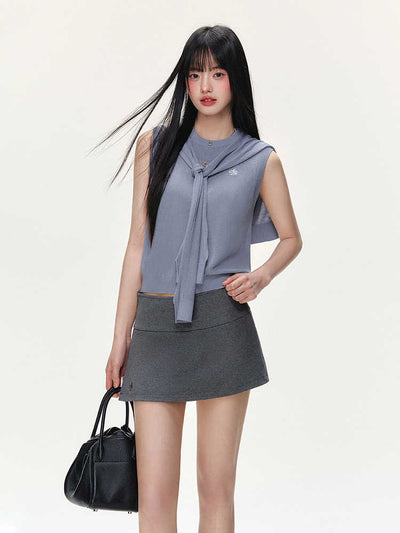 Chaleco Tejido Ice Silk sin Mangas - Blusa Suelta y Fresca - Image 3