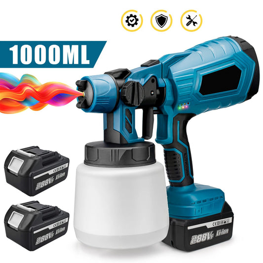 Pistola Rociadora de Pintura Inalámbrica Portátil Azul - Image 2