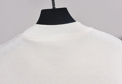 Conjunto de Dos Piezas: Suéter Tejido Holgado con Bordado de Lentejuelas - Image 8