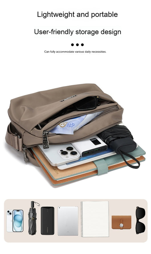Bolsa Crossbody Casual Versátil con Múltiples Compartimentos - Image 9