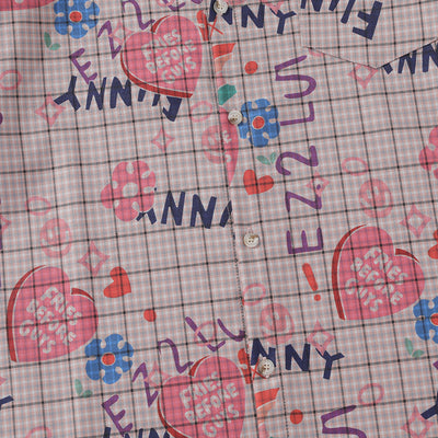 Camisa Casual de Cuadros Love Letter para Hombre - Image 3