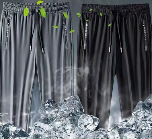 Pantalones de Seda Helada Ultrafinos para Hombre - Verano - Image 12