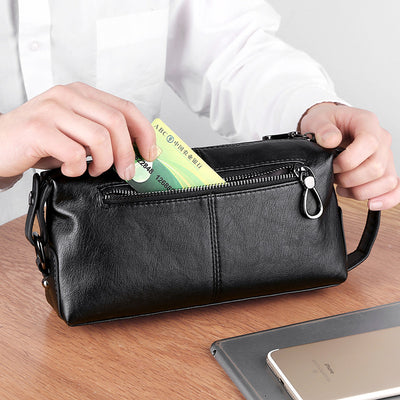 Cartera Tipo Tote para Hombre Gran Capacidad Cuero Suave - Image 4