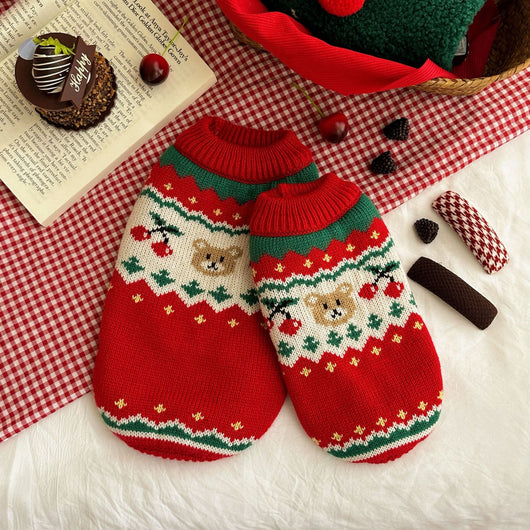 Suéter Navideño para Mascotas con Diseño de Cereza - Image 9