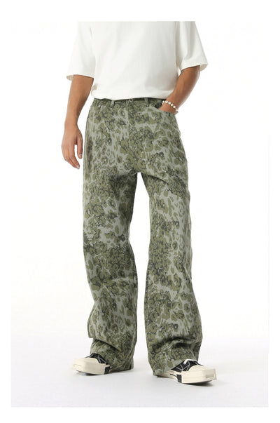 Jeans Rectos Estilo Camuflaje Lavado Clásico - Image 13