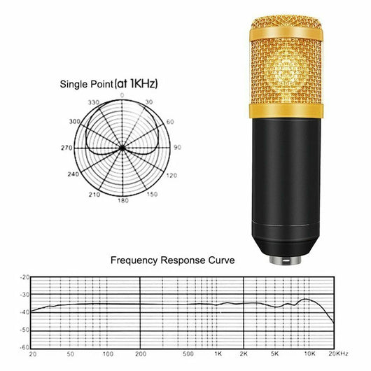 Micrófono Condensador BM-800 Profesional para Streaming y Karaoke con Tarjeta de Sonido USB - Image 14