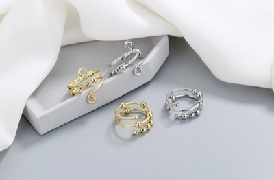 Anillo Antiestrés Doble Capa Ajustable con Retención de Color - Image 16