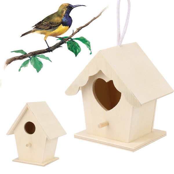 Adornos Nido de Pájaro en Madera Artesanal