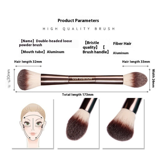 Brocha Doble para Maquillaje - Corrector y Polvo Profesional - Image 8
