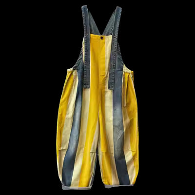 Mono Jumpsuit Denim Rayas Vintage con Tirantes para Mujer - Image 7