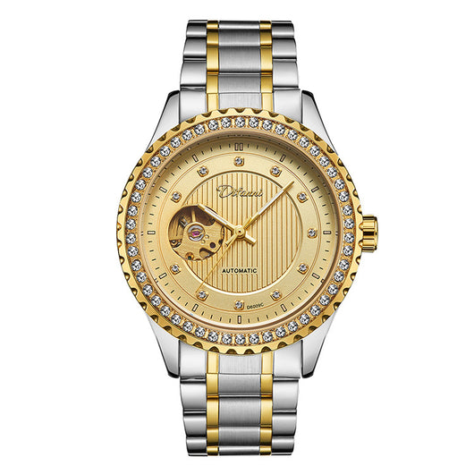 Reloj Mecánico Doble Cristal con Diamantes para Hombre de Lujo - Image 6