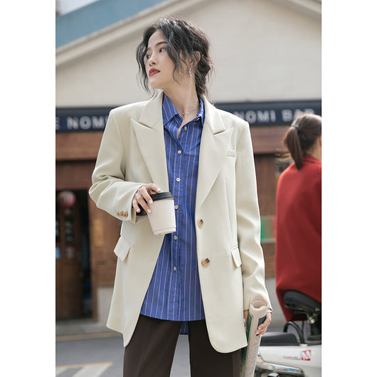 Blazer Casual Gris para Mujer - Primavera y Otoño - Image 7