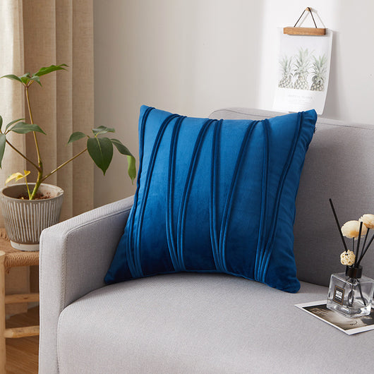 Funda de Almohada Terciopelo Plisada Premium para Sofá y Cabecera - Image 24