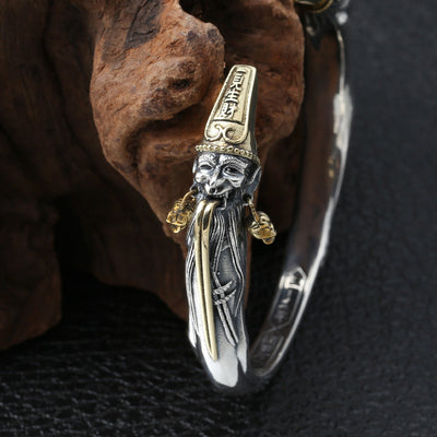 Pulsera de Plata Tailandesa Vintage para Hombre - Diseño Dominante - Image 5