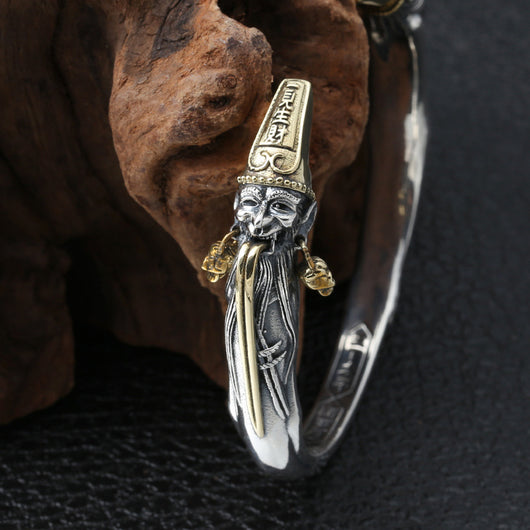 Pulsera de Plata Tailandesa Vintage para Hombre - Diseño Dominante - Image 5