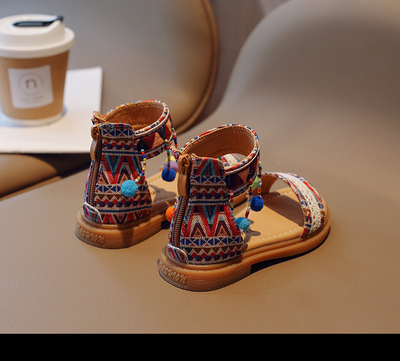 Sandalias de Vacaciones Étnicas y Estilo Internacional para Niñas - Image 29